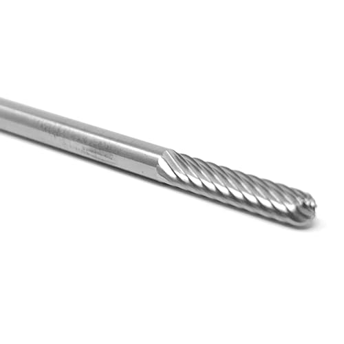 Fresa de carburo sólido SC-42 single cut 1/8" x 9/16" miniatura 2