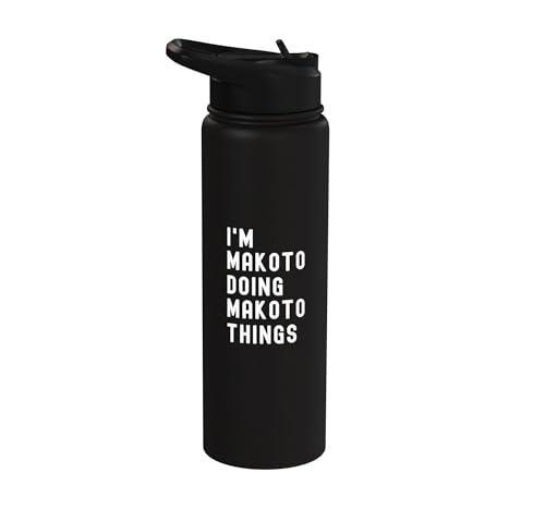 I'm Makoto Doing Makoto Things Stainless Steel Insulated Water Bottle