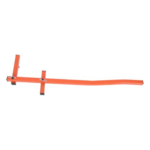 Heavy Duty Steel Deck Board Straightening Tool Adjustable 1.6-2.8 Inch Range with 90 and 45 Degree Angles for Floors Fences and Woodworking Panels Orange Finish
