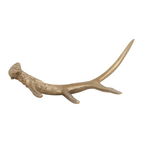 Creative Co-Op Aluminum Antler Décor, Gold Finish