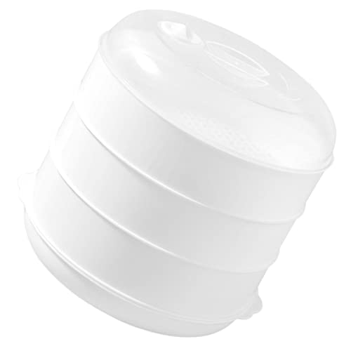 Eastuy vaporizador de microondas - Horno Microondas Caja de Vapor Especial para Pan al Vapor | Vaporera calentada con artefacto, Recipiente Multicapa para arroz al Vapor, Recipiente Multifuncional