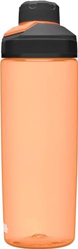 CamelBak Chute Mag BPA Free Water Bottle with Tritan Renew - Magnetic Cap Stows While Drinking, 20oz, Desert Sunrise