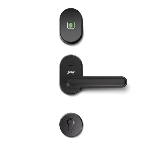 Image of Godrej Advantis Smart Lock | GSL D1R | 3 in 1 Digital Lock I Fingerprint, Mobile App & BLE | Ideal for Right-Hand, Outside Opening Doors I 3-Yrs Warranty I Made in India |Black