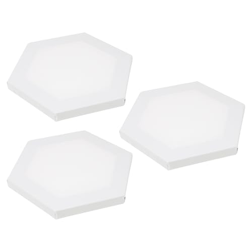 Lienzos para pintar blancos de algodón y madera set de 3 paneles ligeros para témpera 2