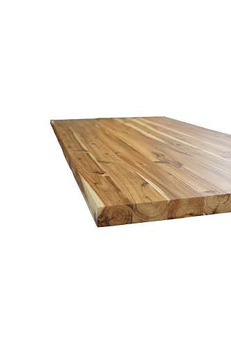 Image of BingLTD - 60 inch L x 30 inch Rectangular Acacia Butcher Block Standard Countertop with Edge Grain (CT6030-AC-CC)