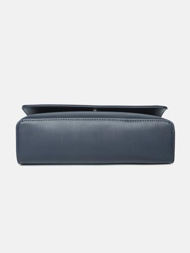 Image of Solid Black Polyurethane Sling Bag