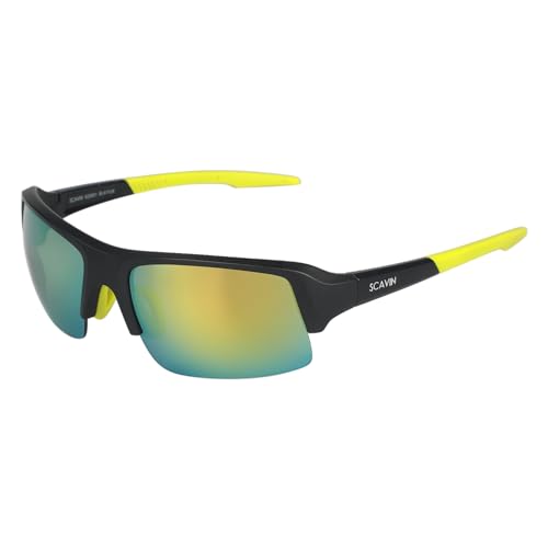 Image of Sporty Sunglasses For Men - Half Rim Polycarbonate Sunglass For Men, Boys (S23931-HF)