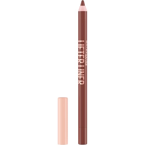Maybelline New York Matita Labbra, Labbra Rimpolpate, Liftate e con Contorni Definiti, Texture Cremosa e Idratante, Con Acido Ialuronico e Olio di Jojoba, Lifter Liner, Tonalità: 002 Let's Bounce