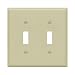 Enerlites 8812-I Toggle Light Switch Wall Plate, Ivory (2-Gang)
