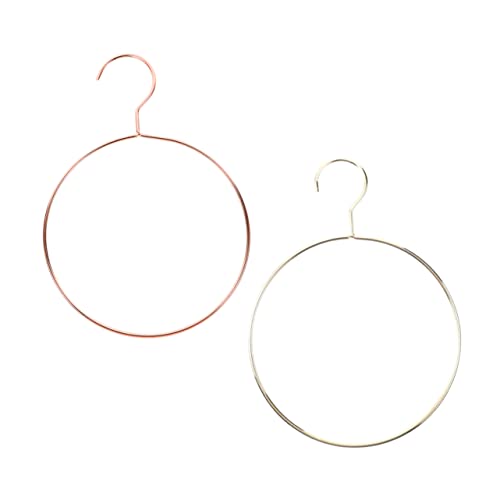 MUCKLILY 2pcs Multi Functional Hanger Scarf Display Rack for Organized Wardrobe Tie Hanger with Easy Access for Scarves Ties and Belts for Home Use