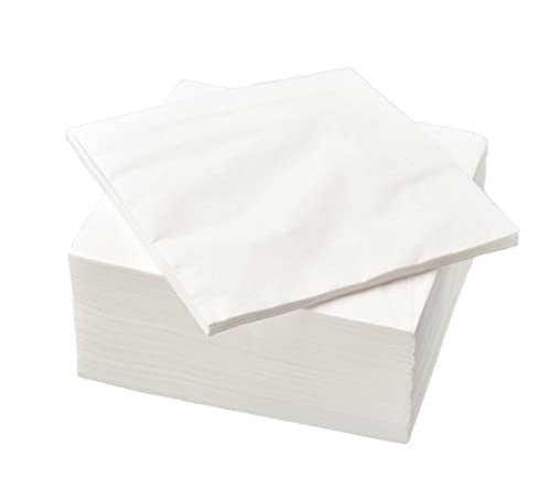 Ikea FANTASTISK IKE-500.357.52 Lot de 100 serviettes en papier Blanc 40 x 40 cm
