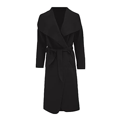Pretty Attitude Women's Long Belted Duster Jacket Cover