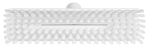 Image of Vikan 70435 Soft Bristle Deck Scrub, 10-3 /4 inch Polyester, White