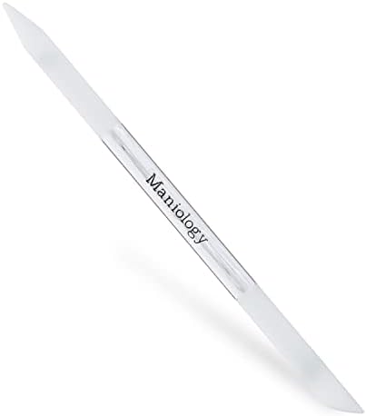 Maniology Glass Cuticle Pusher and Remover, Stamping Nail Art Manicure Tool