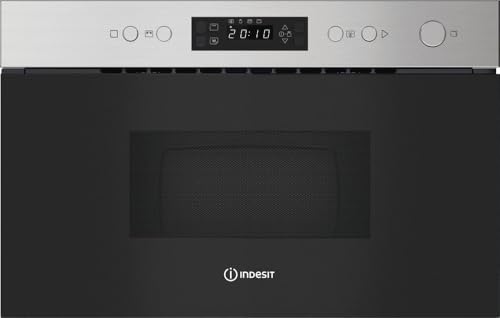 IMK12X Micro-ondes combiné, 22 litres, encastré, 750 W, noir/acier inoxydable