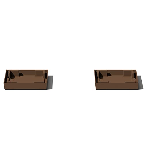 Veradek V-Resin Taper Series Trays (Taper 26'' Tray, Espresso) (2 Pack)