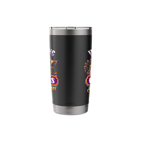 Circus Birthday Party Fun Carnival Theme Celebration Gift Stainless Steel Insulated Tumbler