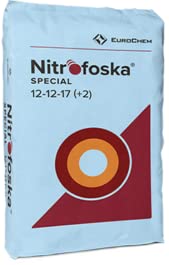 Nitrofoska Special. Abono granulado Especial viña y Huerta 12-12-17 (2) MG. 250 kg. Enriquecido con magnesio, azufre y Boro, nutrientes Esenciales para el Desarrollo de la viña.