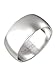 Produktbild Fly Style Breiter Edelstahl Bandring - Herren Damen Daumenring - Hochwertiger Verlobungs- und Ehering, Ring Grösse:20.0 mm, Oberfläche:12mm Matt