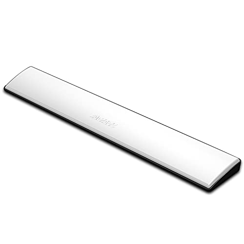 Keyboard Wrist Rest with Memory Foam,6 Non-Slip Base,Ergonomic Desgin,Waterproof,Lightweight Wrist Support for Keyboard Suitable for PC Games,Offices,Computer,Easy Typing Pain Relief (White L 14.1)