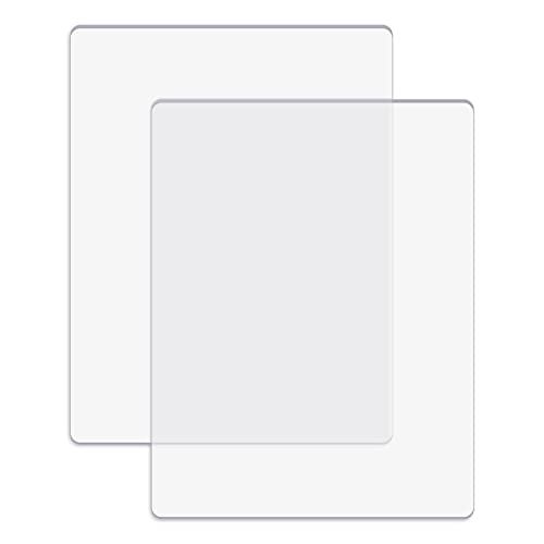 BAOFALI 2 pièces/1 paire de tampons de découpe standard pour machine de découpe ; plaques de découpe en plastique polycarbonate transparent, plaques de...