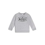 [BOSS] [ボス] キッズ セーター コットン ニューシーズン ロゴ 125 グレー