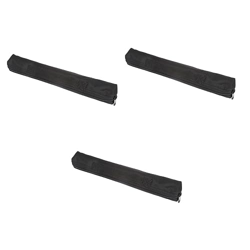 VINTORKY 3pcs Black Flute Carry Bag Water-resistant Musical Bag Oxford Fabric Mini Saxophone Storage Case Foldable Travel Flute