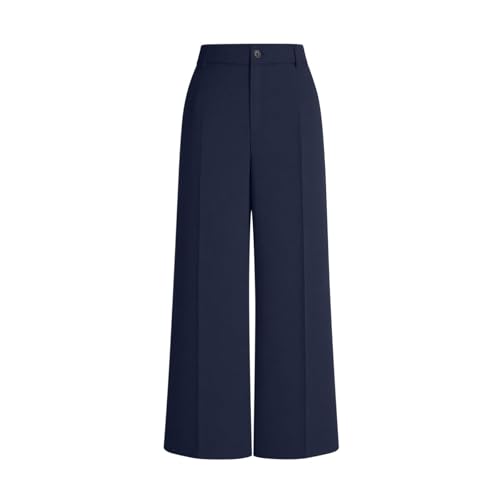 Pantalon droit haute en coton séchage rapide chic