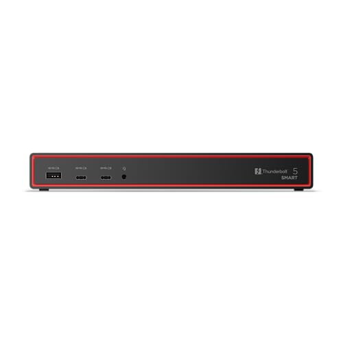 Lenovo ThinkPad Thunderbolt 5 Smart Dock 7500, 120Gbps Data Transfer, 180W Power Delivery, Multiple Display Support, 2.5Gbps Ethernet, Black - image 9