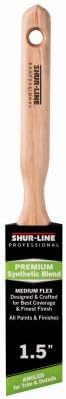 Shur-Line 1.5" Synthetic Blend Professional Angled Paint Brush with Wood Handle - Quantity of (6)