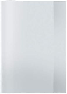 HERMA 19899 Notebook Covers DIN A5 Landscape, Transparent, Book Covers Made of Durable and Wipe-Clean Polypropylene Film, Set of 10 Exercise Book Covers for School Books Clear
