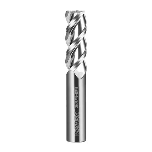 Image of 3-Flute Carbide End Mill for Aluminum & Copper - 3 /4 inch Diameter, 4 inch OAL, Compatible with CNC Mills & Routers