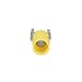 Panduit PV10-10FF-L Flanged Fork Terminal, Vinyl Insulated, Funnel Entry, 14 - 10 AWG Wire Range, #10 Stud Size, Yellow, 0.04" Stock Thickness, 0.225" Max Insulation, 0.37" Terminal Width, 1.03" Terminal Length, 0.22" Center Hole Diameter (Pack of 50)