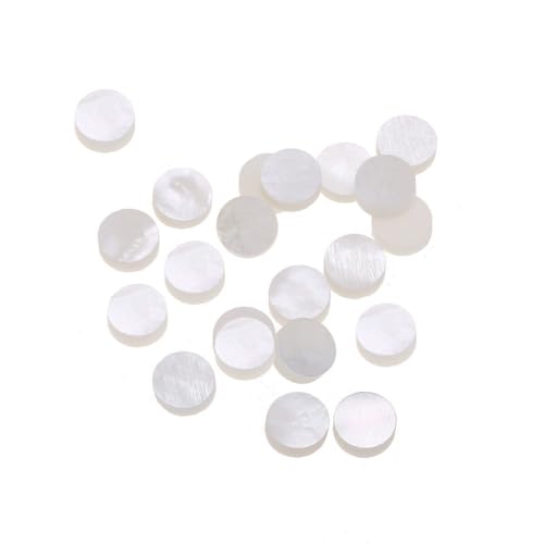 20Pcs 6mm Natural Mother of White Pearl Guitar Fretboard Inlay Dot