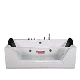 Bañera de hidromasaje Whirlpool Lugano Spa en blanco Cuarto de baño
