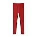 French Toast Girls' Little Solid Legging, red, 5