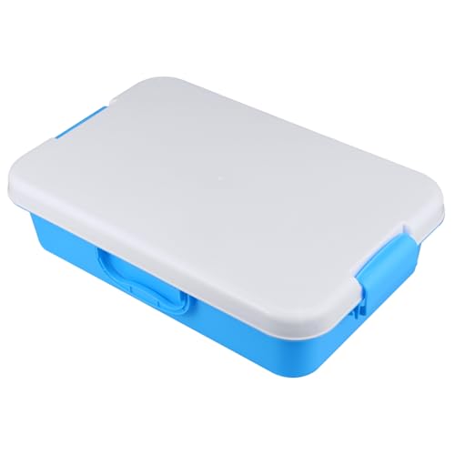 TOYANDONA Caja de Arena Portátil Pequeña Tapa y Asa Bandeja de Arena para Juguetes Divertidos y Exteriores Bandeja de Portátil