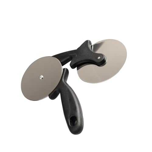 SOLUSTRE Stainless Steel Pizza Cutter with Comfortable Non Slip Grip Handle Efficient Slicing Tool for Pizza Resists Tarnish and Scratching for Home Bakers