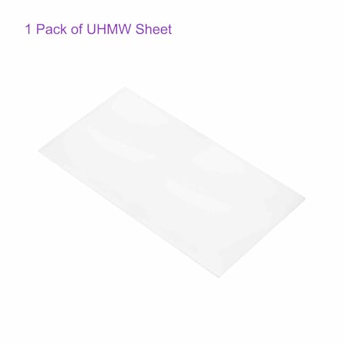 Image of DMiotech 24 x 48 x 3 /8 Inch Plastic UHMW Sheets, Ultra High Molecular Weight Polyethylene, Opaque White Polyethylene Board for Automotive, Chemical, Manufacturing, DIY Home Kitchen