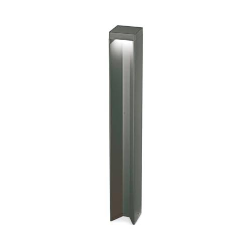 Borne d'extérieur LED Ideal Lux KURT anthracite IP54 pour allée de jardin