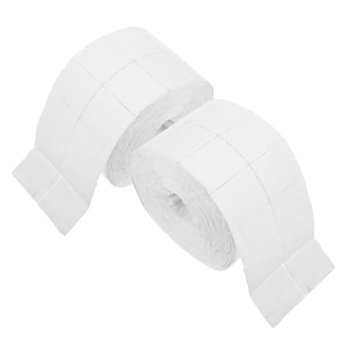 Lingettes dissolvantes pour ongles en papier toilette blanc de 2 rouleaux