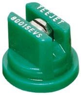 TeeJet TP80015EVS Even Flat Fan Visiflo Spray Nozzle - 80° - 0.15 GPM - Green (Pack of 12)