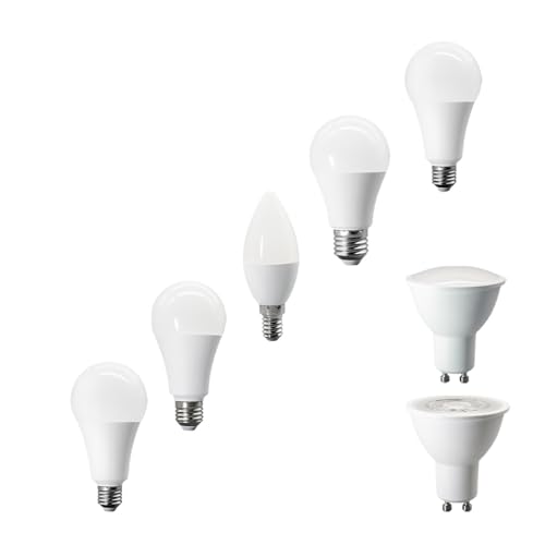 eufeifeiegds 5 E27 E14 GU10 \ LED Cgd 10 15 20bg 60bg Mwbhv 3000K/6000K olbgCgv(Cold white 6000K,GU10 120DEGREE