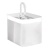 Capacidad Máxima: 1.5L HEAYEE Fuente de Agua para Gatos, Filtro AutomáTico, Bebedero EléCtrico Silencioso para Gatos, Bebedero de FiltracióN de RecirculacióN de 1,5 L para Mascotas, Enchufe Blanco de la UE