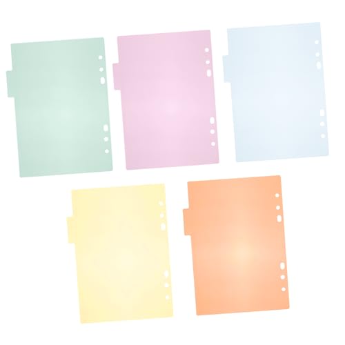 DOITOOL 10個入り バインダー仕切りラベル インデックスタブ なプラスチック製 オフィス 学校 整理整頓用