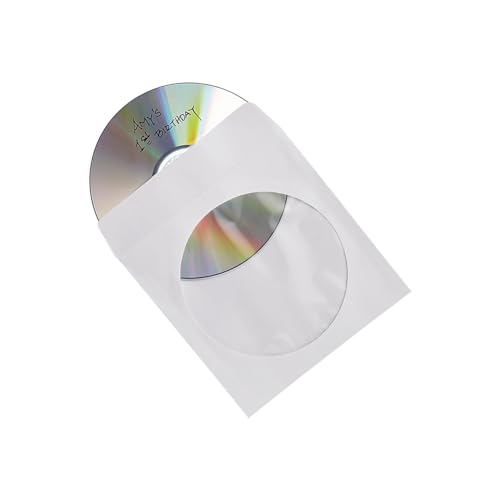 Image of Verbatim CD /DVD Paper Sleeves-with Clear Window 50pk