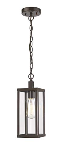 redeast Outdoor Pendant Lights, Exterior Pendant Hanging Lighting, Exterior Pendant Lights, Porch Pendant Lighting Fixture in Oil Rubbed Brown Finish