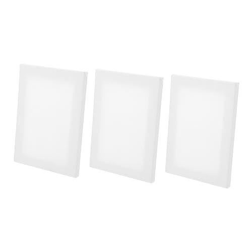 ARTIBETTER 3pcs Canvas Boards for Painting Durable Acrylic Panel for DIY Art Crafts and Student Projects for Oil and Acrylic Painting Portable Drawing Board