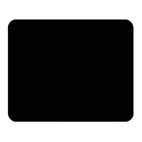 KBOLAE Alfombrilla de ratón de color sólido, accesorios de computadora, componentes de PC, suministros para laptop, tabletas, piezas, juegos, estudiantes, color negro