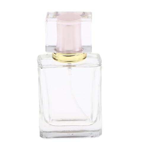 Etyldya 50ml ガラス製の香水用スプレーボトル ポンプ式 全5種, ピンクキャップ